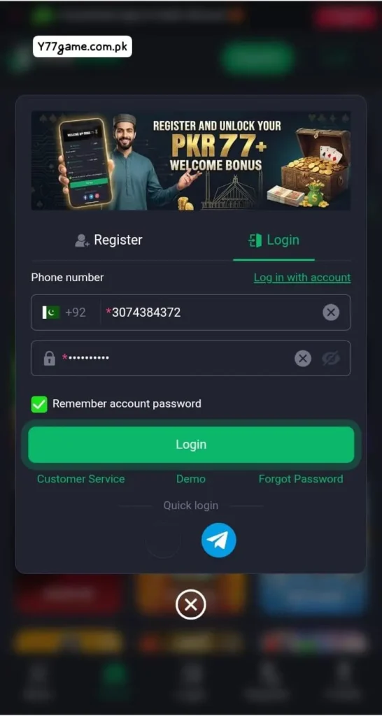 Y77 Game Login